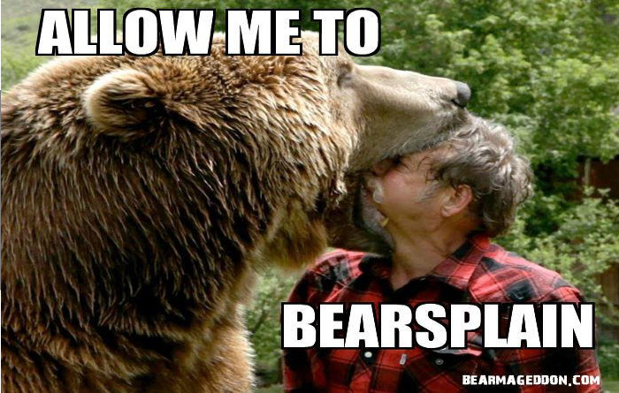 What is Bearsplaining?